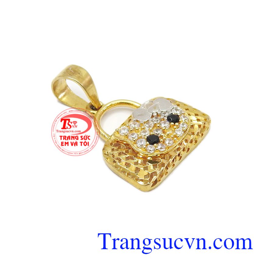 Mặt nữ vàng kitty, mặt dây vàng tây