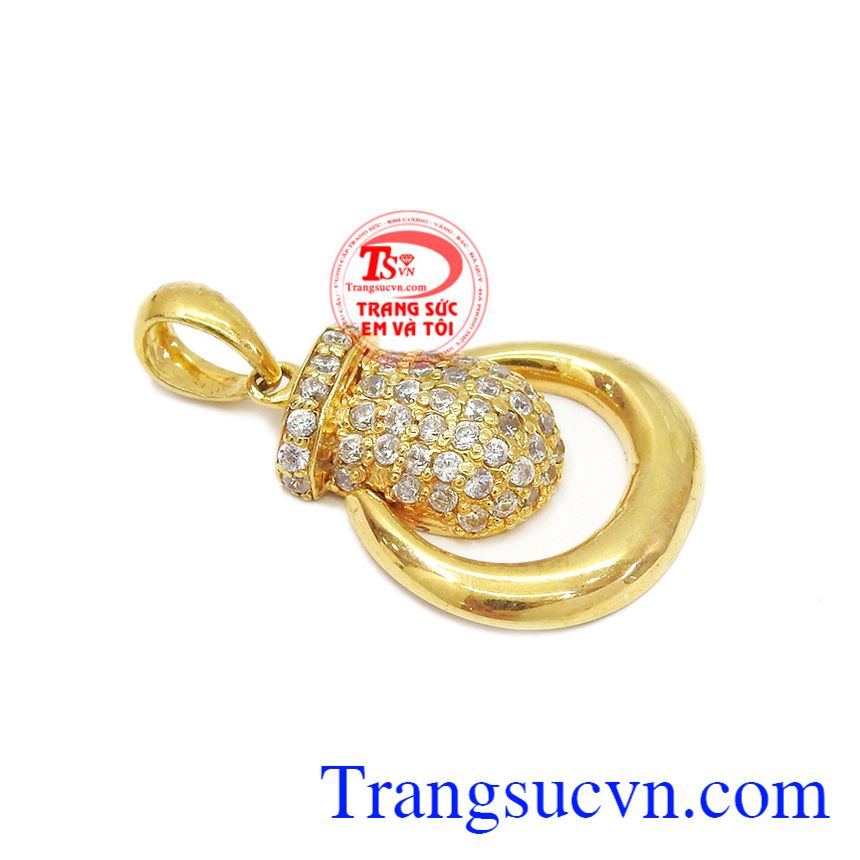 Mặt nữ vàng tây, mặt dây chuyền vàng