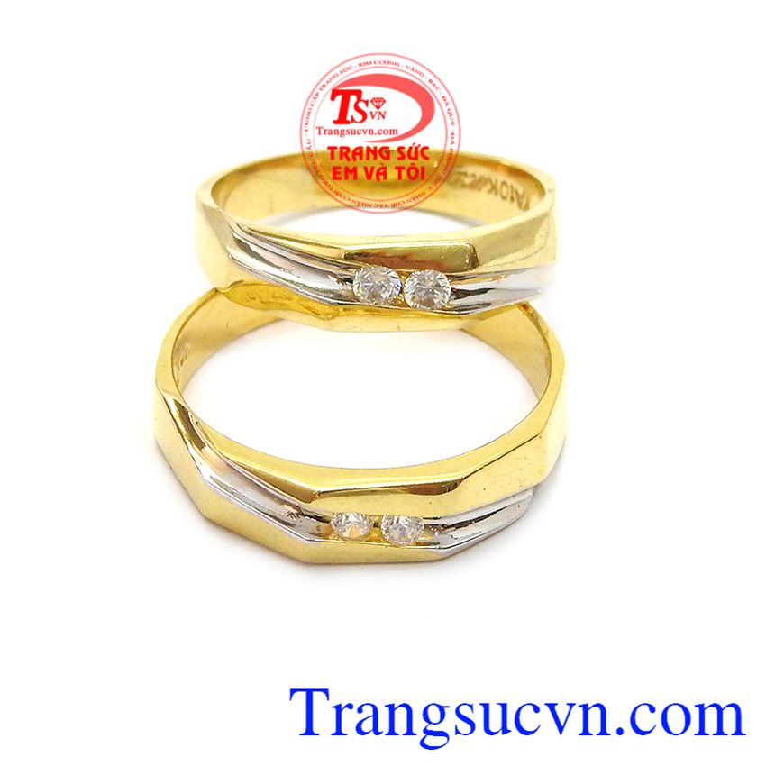 Nhẫn cưới vàng tây, nhẫn cưới đẹp