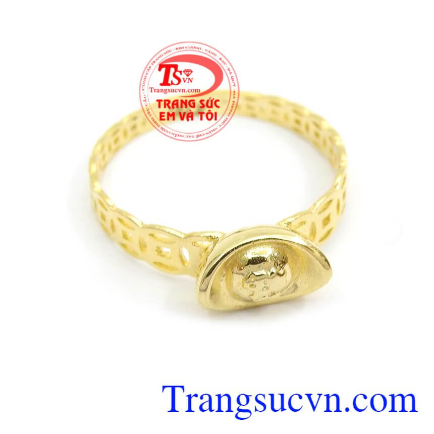 Nhẫn kim tiền chiêu tài lộc, nhẫn nam đẹp Nhẫn kim tiền chiêu tài lộc, nhẫn nam đẹp