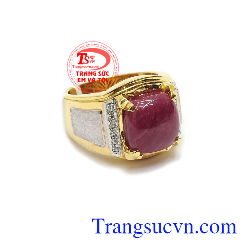 Nhân nam ruby 14k thời trang, nhẫn nam đẹp Nhân nam ruby 14k thời trang, nhẫn nam đẹp