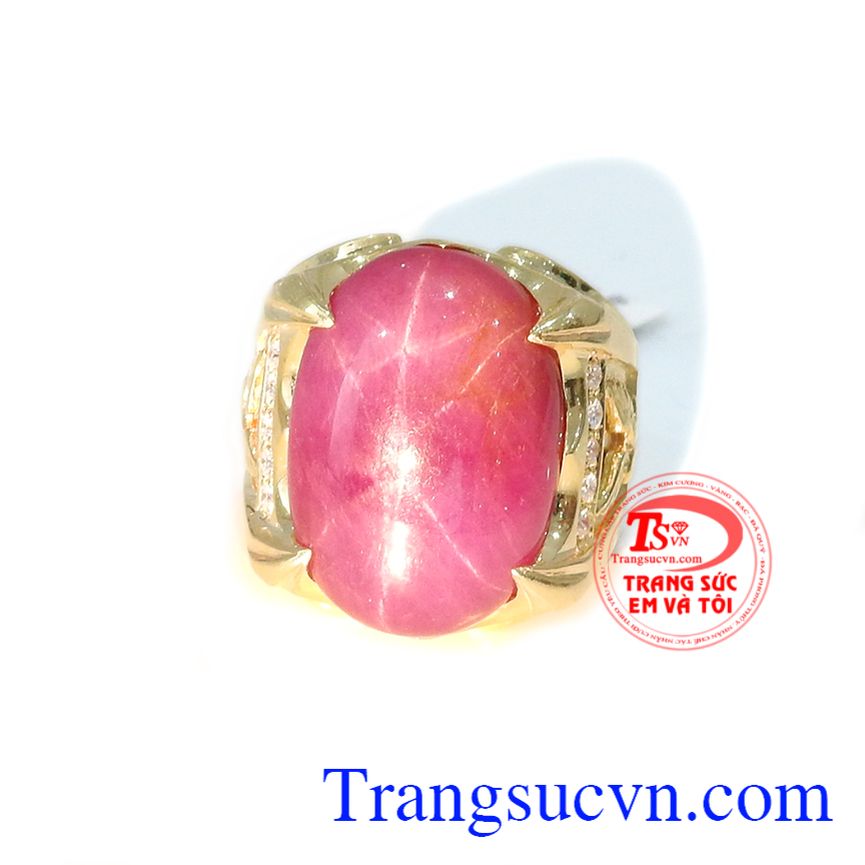 Nhẫn nam ruby cao cấp vàng 18k, nhẫn nam đẹp Nhẫn nam ruby cao cấp vàng 18k, nhẫn nam đẹp