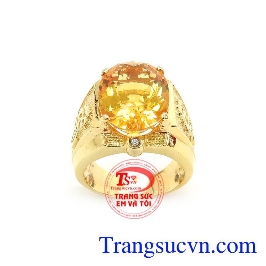 Nhẫn Nam Thạch Anh Cá Tính, nhẫn nam đẹp