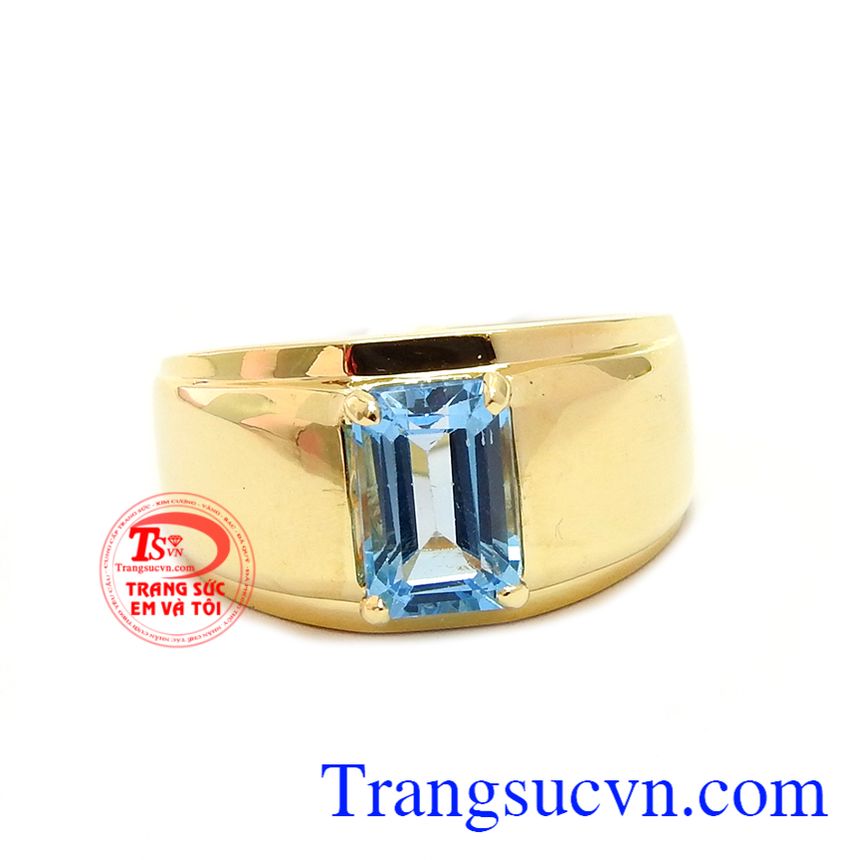 Nhẫn nam topaz lịch lãm, nhẫn nam đẹp Nhẫn nam topaz lịch lãm, nhẫn nam đẹp