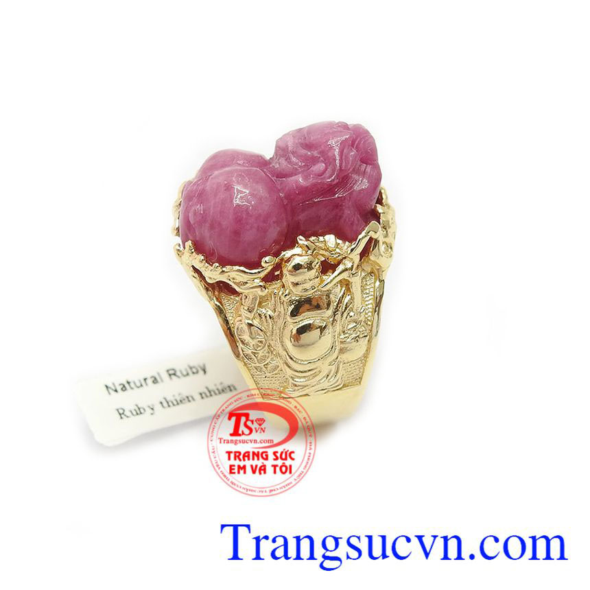Nhẫn nam tỳ hưu ruby sang trọng, nhẫn nam đẹp Nhẫn nam tỳ hưu ruby sang trọng, nhẫn nam đẹp