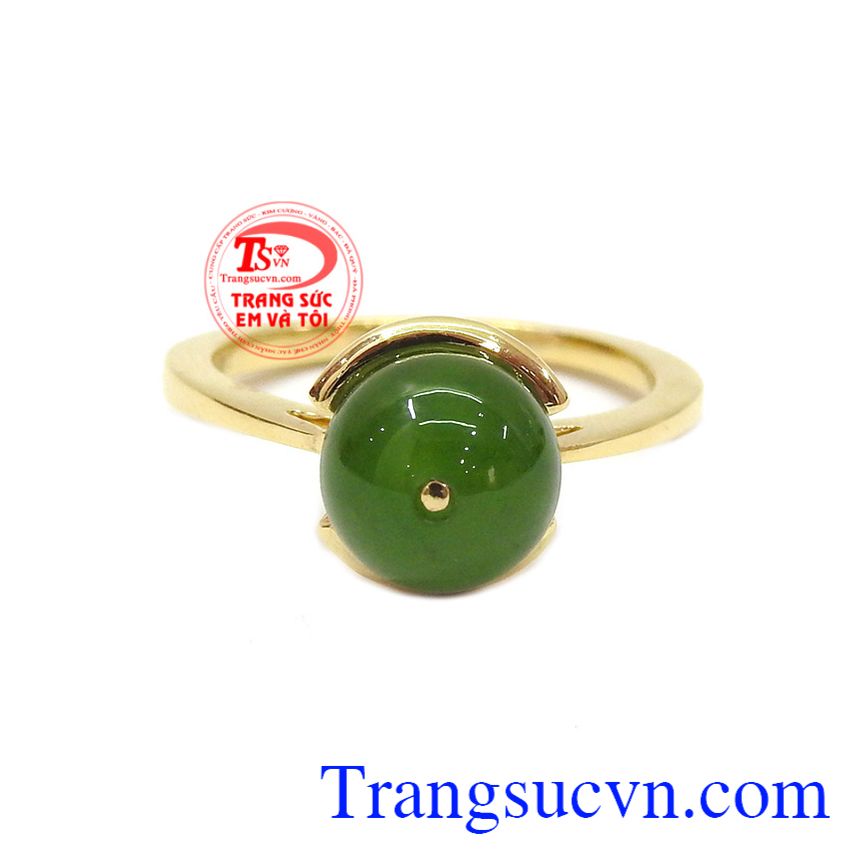 Nhẫn nephrite thời trang, nhẫn nữ đá quý