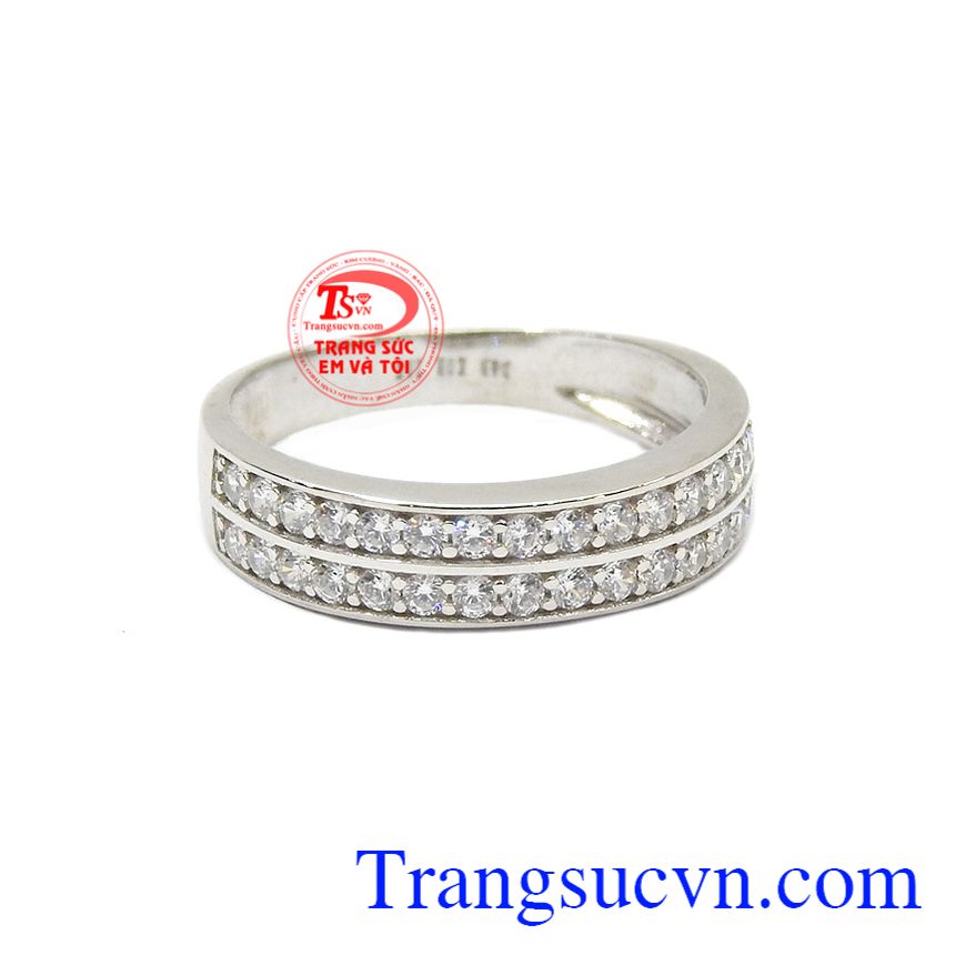 Nhẫn nữ Korea dịu dàng, nhẫn nữ vàng trắng