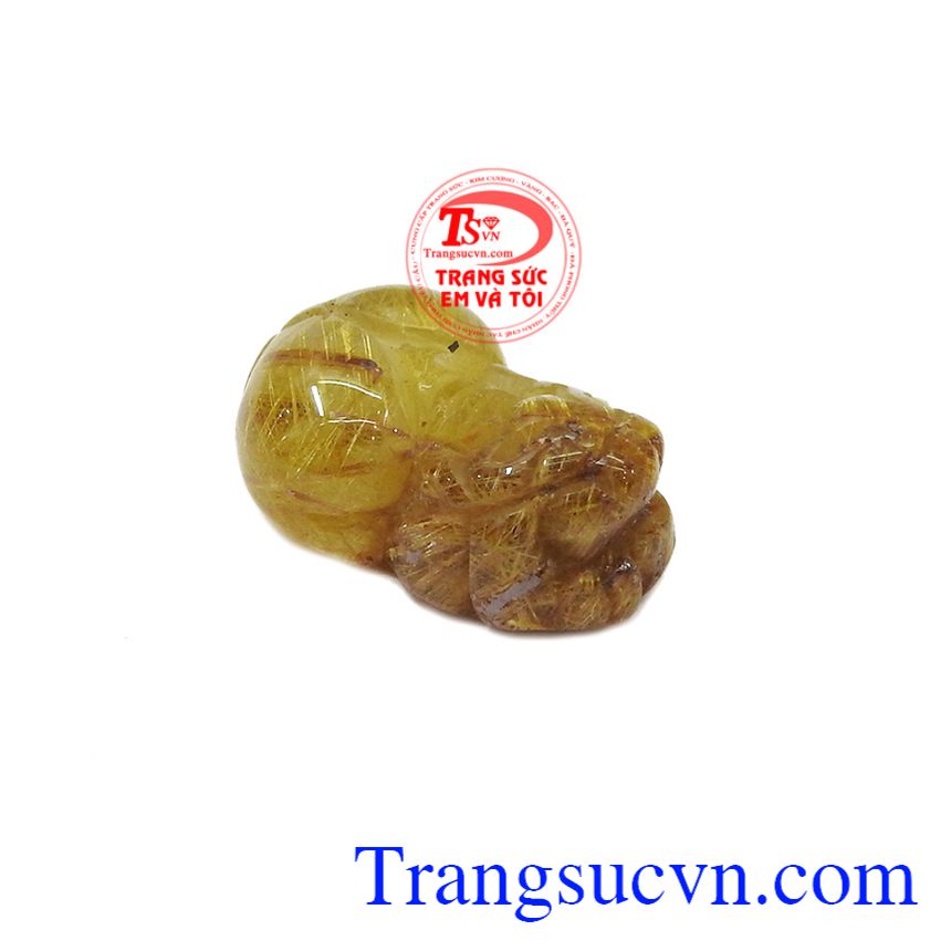 Tỳ hưu thạch anh tóc thiên nhiên thịnh vượng, thạch anh tóc