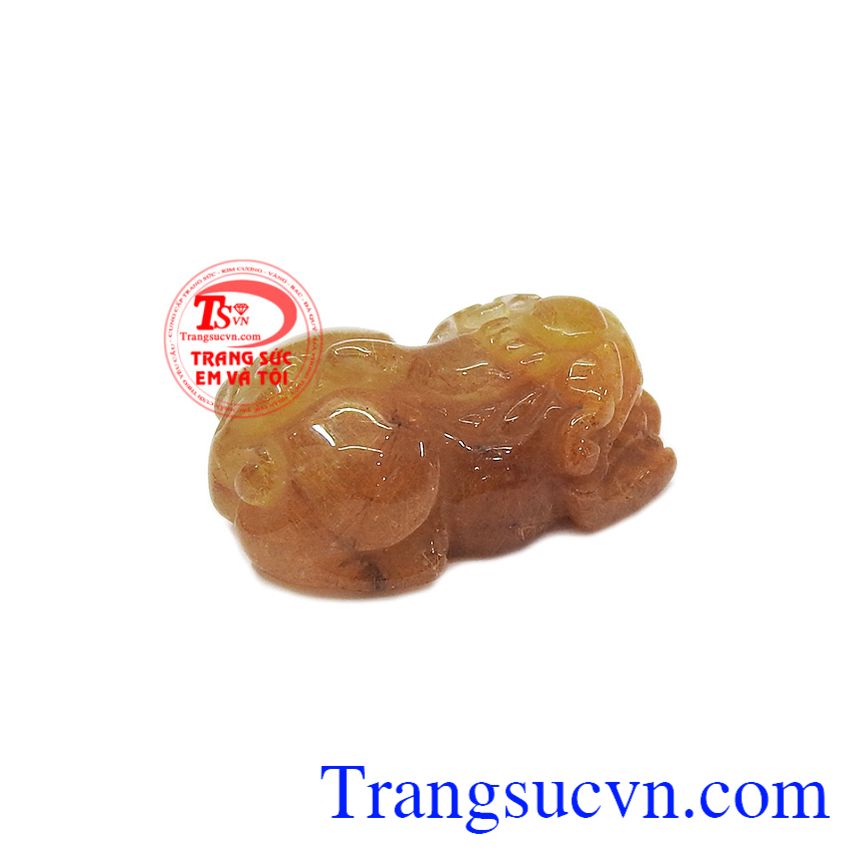 Tỳ hưu thạch anh tóc vàng tài lộc, thạch anh tóc