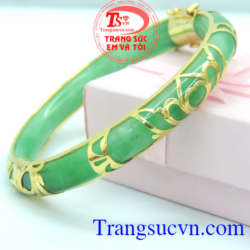 Vòng ngọc bình an, vòng bọc vàng Vòng ngọc bình an, vòng bọc vàng