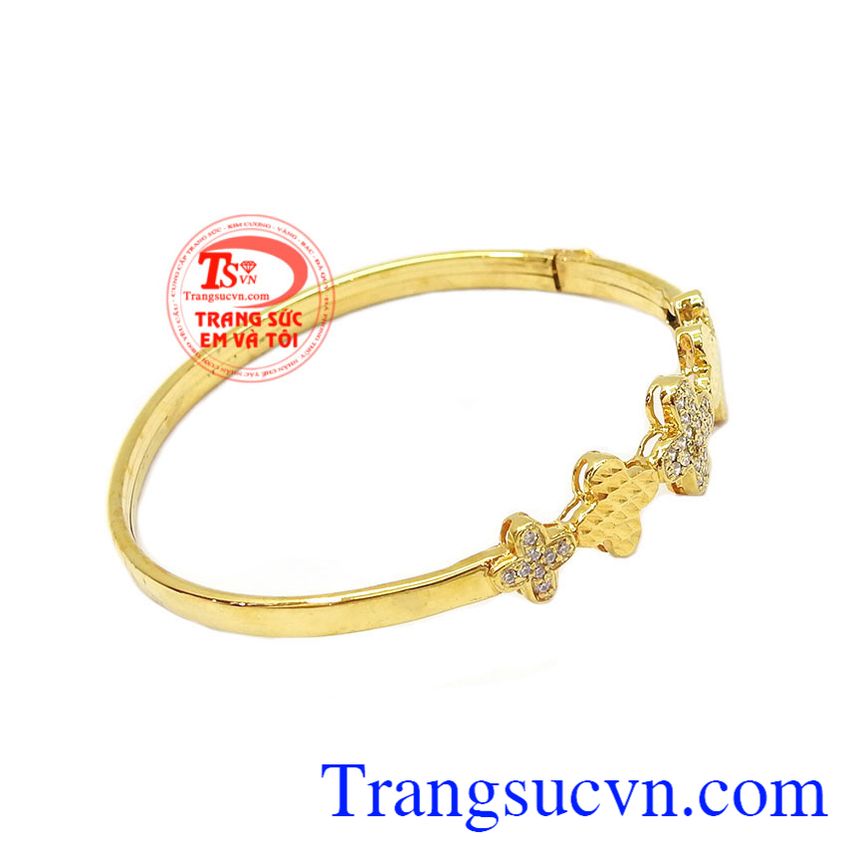 Vòng tay vàng 10k sáng bóng, vòng tay vàng tây Vòng tay vàng 10k sáng bóng, vòng tay vàng tây