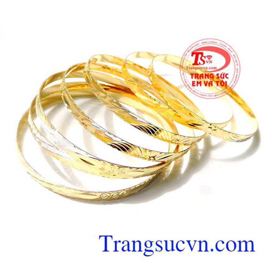 Vòng tuần vàng chất lượng, vòng tay vàng tây