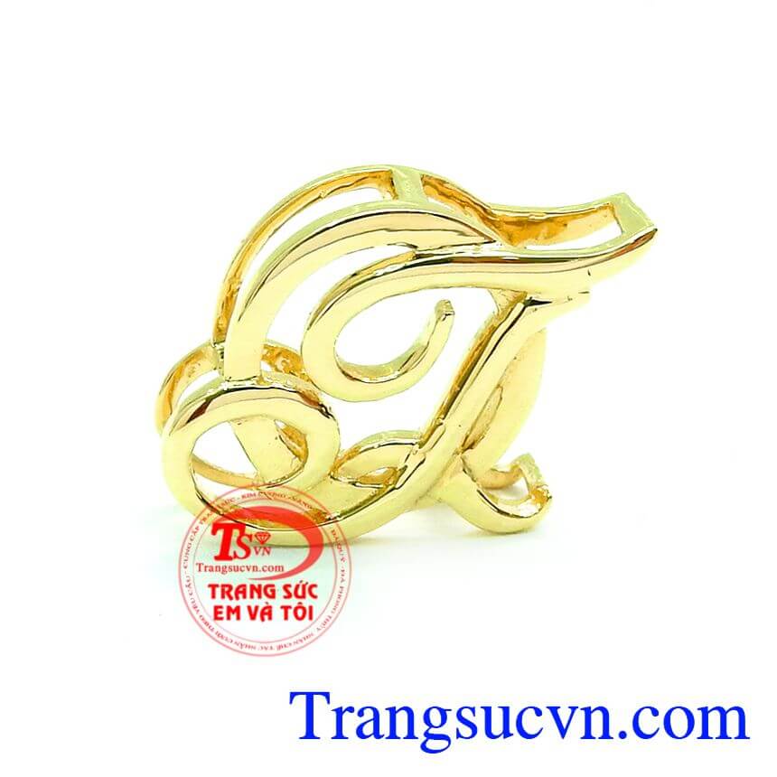 Mặt Dây Chuyền Chữ QT Đẹp, Mặt dây chuyền chữ đẹp,Mặt dây chuyền vàng tây