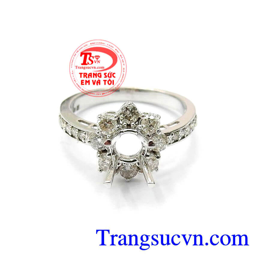 Vỏ Nhẫn Kim Cương Đẳng Cấp, Vỏ nhẫn vàng trắng cao cấp