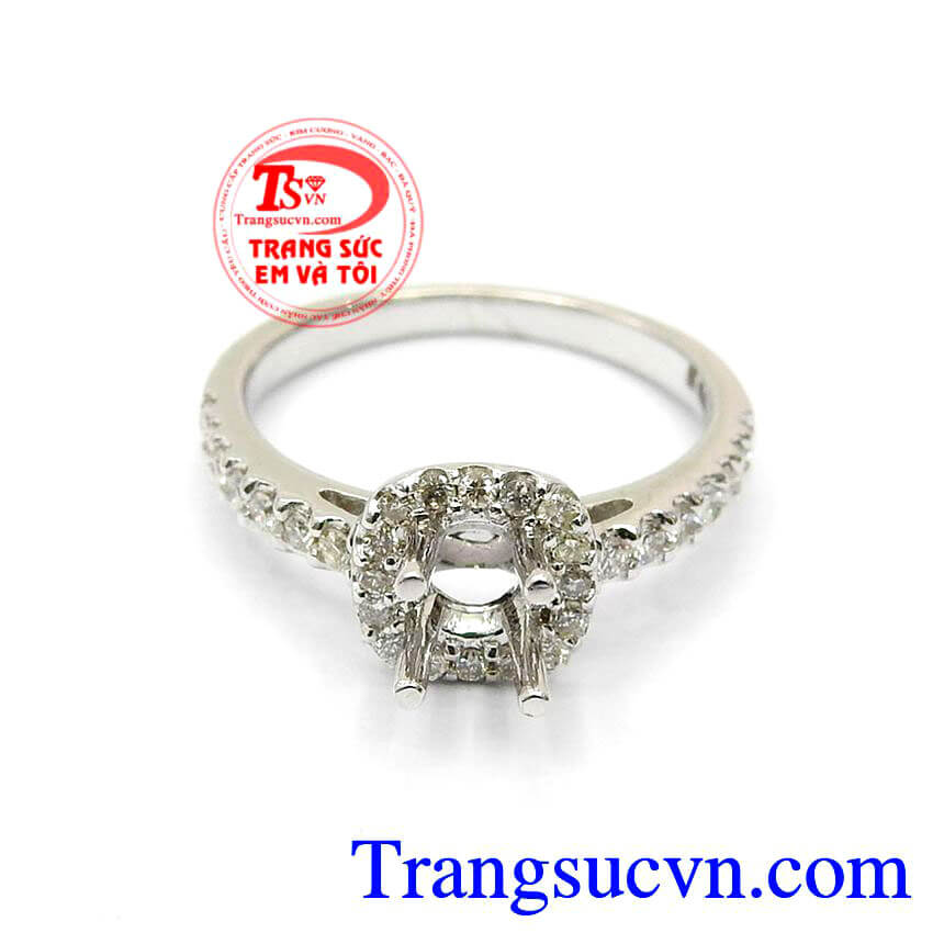 Vỏ Nhẫn Nữ Kim Cương Vàng trắng, Vỏ nhẫn vàng chất lượng cao