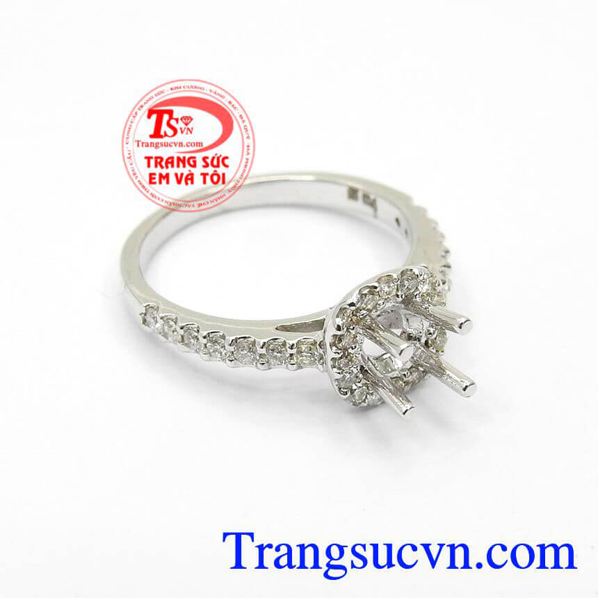 Vỏ Nhẫn Nữ Kim Cương Vàng trắng, Vỏ nhẫn vàng chất lượng cao