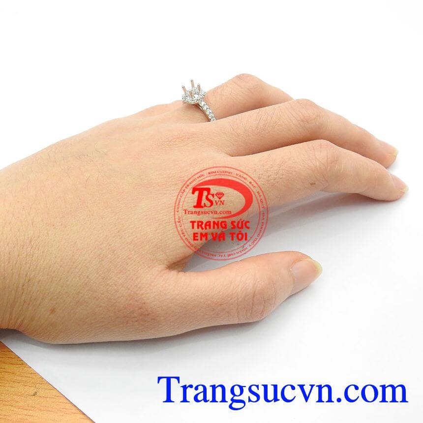 Vỏ Nhẫn Nữ Kim Cương Vàng trắng, Vỏ nhẫn vàng chất lượng cao