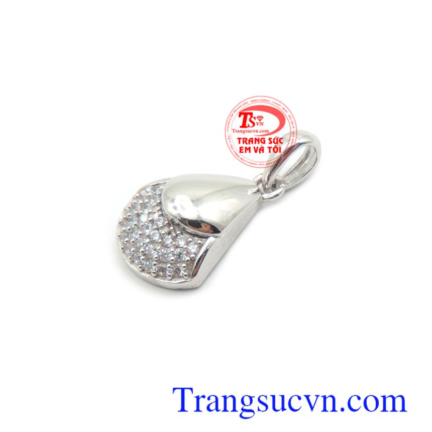 Mặt dây Korea vàng trắng xinh xắn, mặt dây nữ, mặt dây chuyền vàng