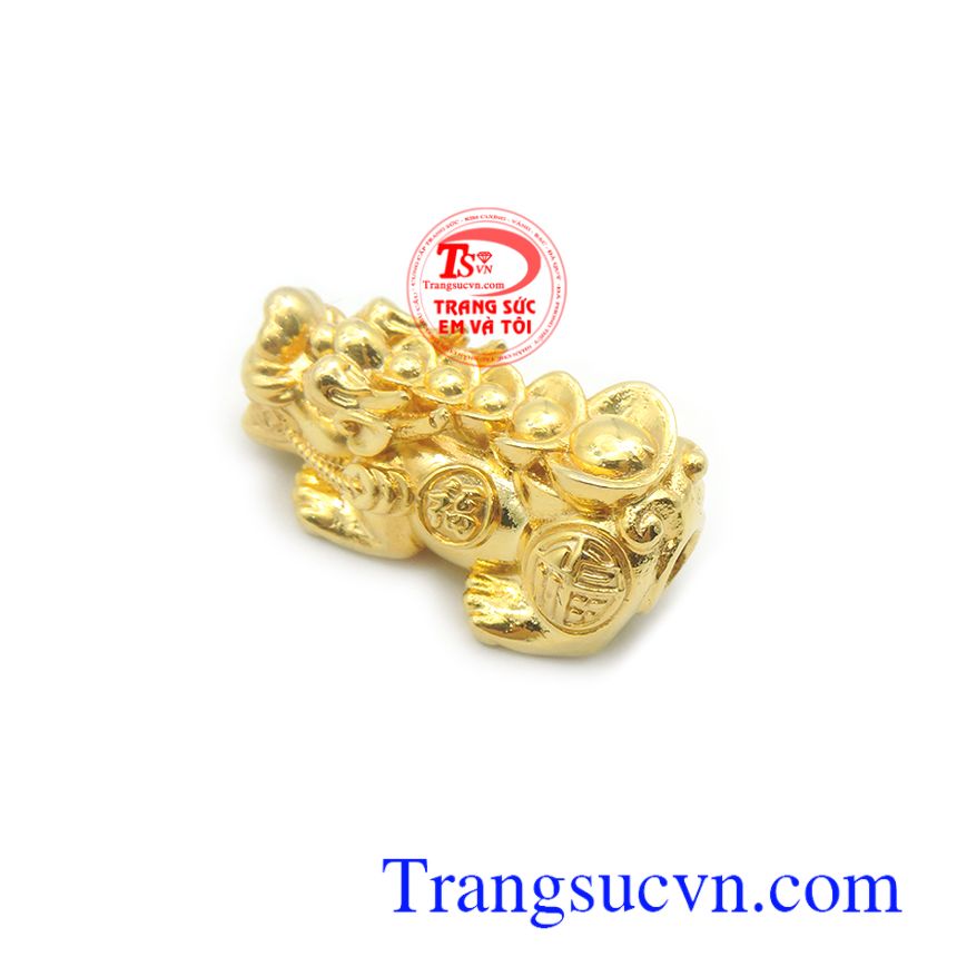 Mặt dây Tỳ hưu 10k thịnh vượng, mặt dây chuyền nam, tỳ hưu vàng