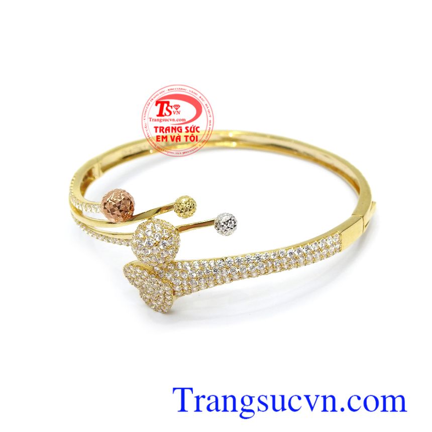 Vòng tay nữ quý phái, vòng tay 10k, vòng tay nữ vàng