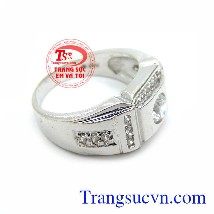 Chiếc Nhẫn Nam Vàng Trắng Đem Lại May Mắn, Nhẫn nam đẹp, nhẫn nam vàng sang trọng Chiếc Nhẫn Nam Vàng Trắng Đem Lại May Mắn, Nhẫn nam đẹp, nhẫn nam vàng sang trọng