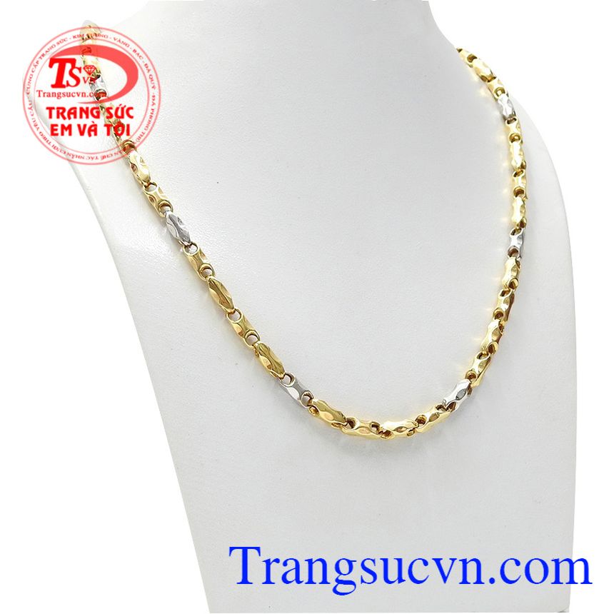 Dây chuyền nam vàng xu hướng, dây chuyền nam vàng tây