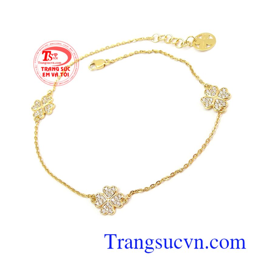 Lắc chân vàng tây 10k nhỏ xinh, lắc chân vàng tây, lắc chân vàng