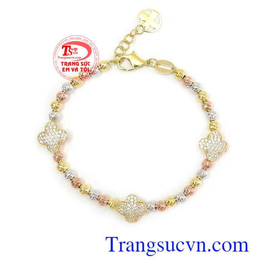 Lắc tay bi vàng xinh xắn, lắc tay nữ đẹp, lắc tay vàng