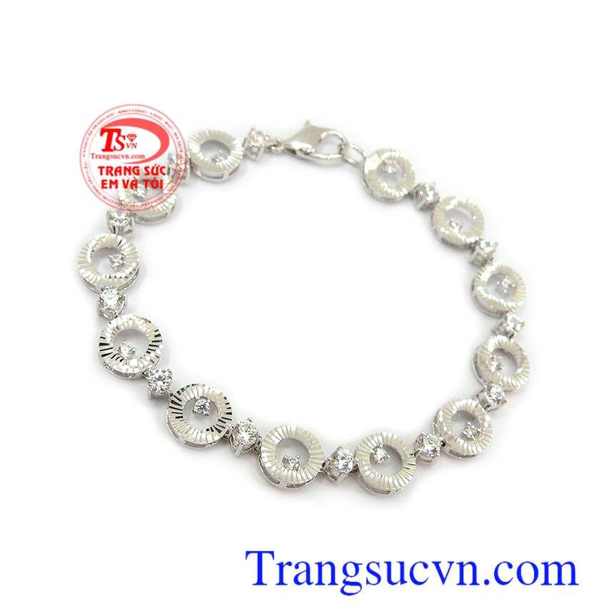 Lắc tay nữ 10k cá tính vàng trắng, lắc tay nữ đẹp, lắc tay vàng