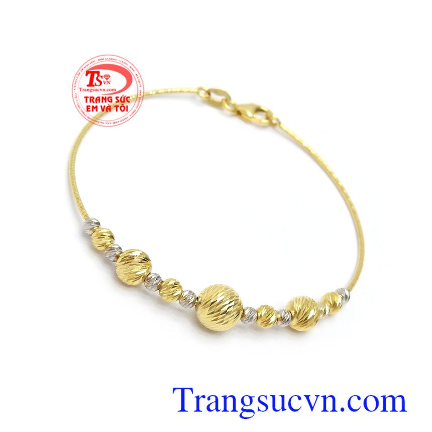 Lắc tay vàng 10k duyên dáng, Lắc tay nữ vàng, Lắc tay vàng