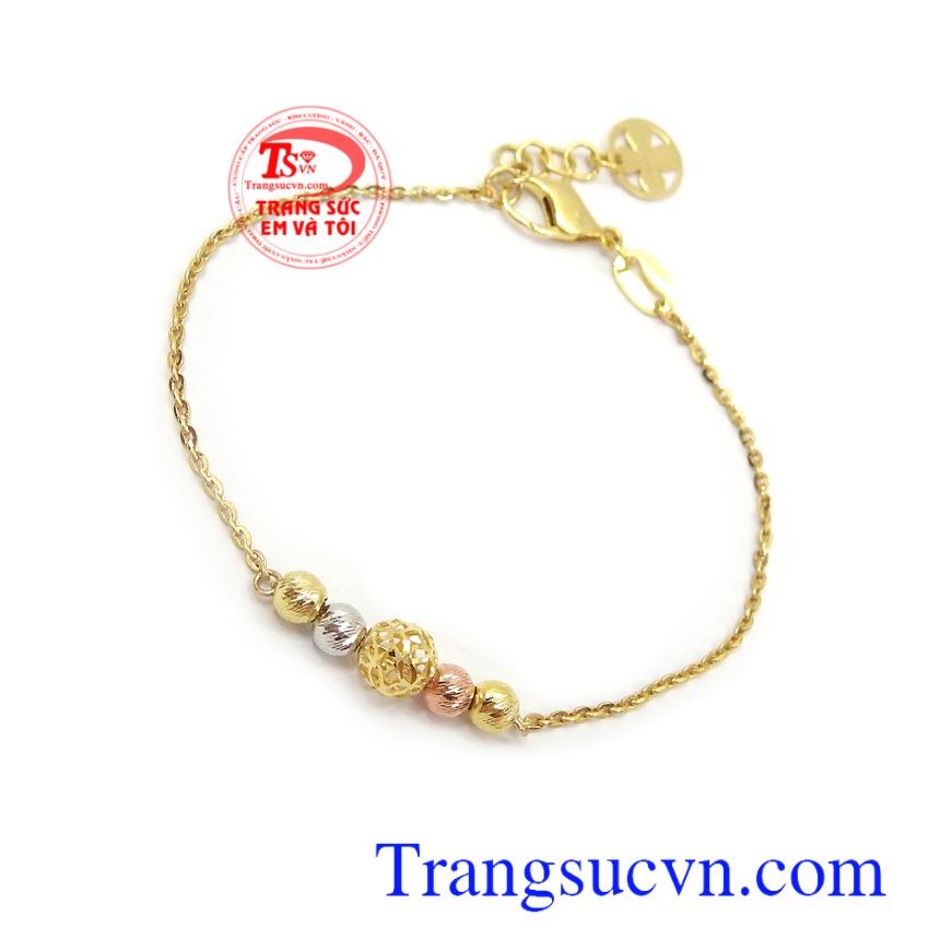 Lắc tay vàng 10k sang trọng, lắc tay vàng, lắc tay nữ đẹp