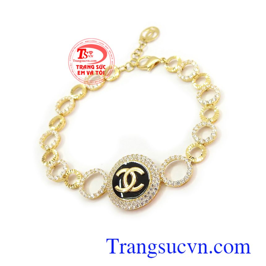 Lắc tay vàng tây 10k dịu dàng, lắc tay nữ đẹp, lắc tay nữ vàng