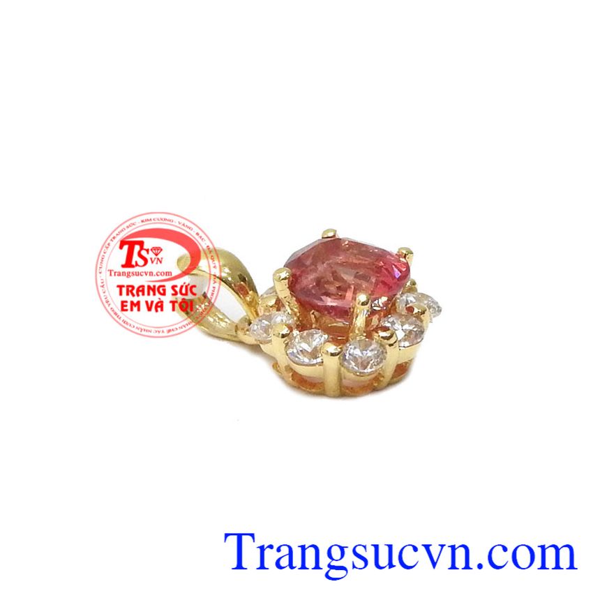 Mặt dây chuyền spinet tự nhiên, mặt dây chuyền vàng, mặt dây đá quý Mặt dây chuyền spinet tự nhiên, mặt dây chuyền vàng, mặt dây đá quý