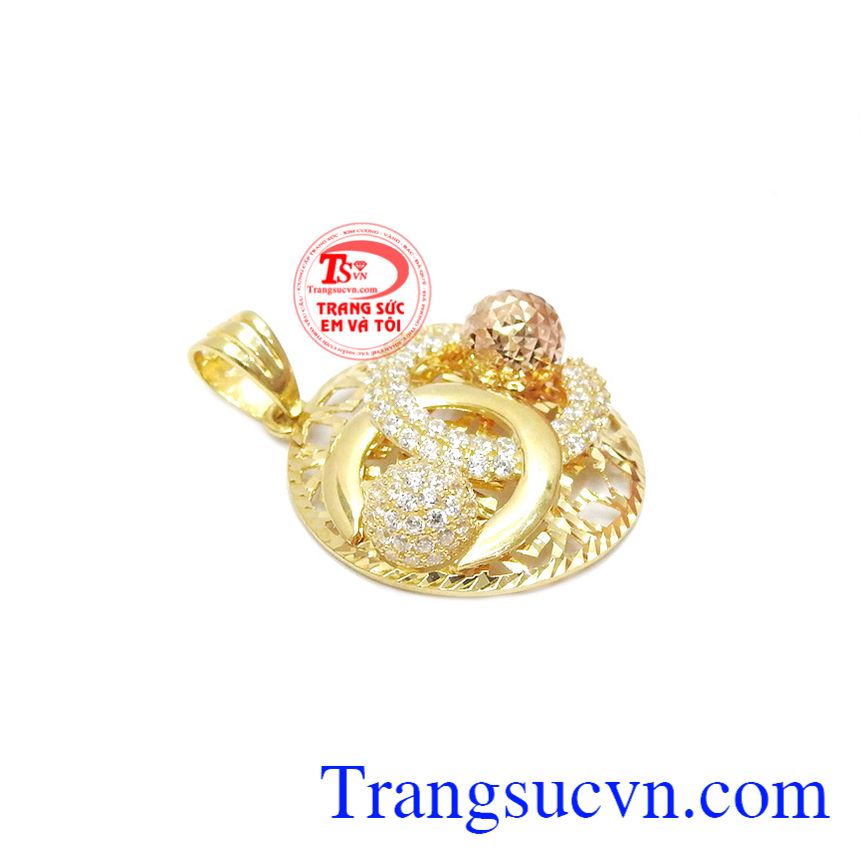 Mặt dây nữ 10k sang trọng, mặt dây chuyền vàng, mặt dây chuyền nữ