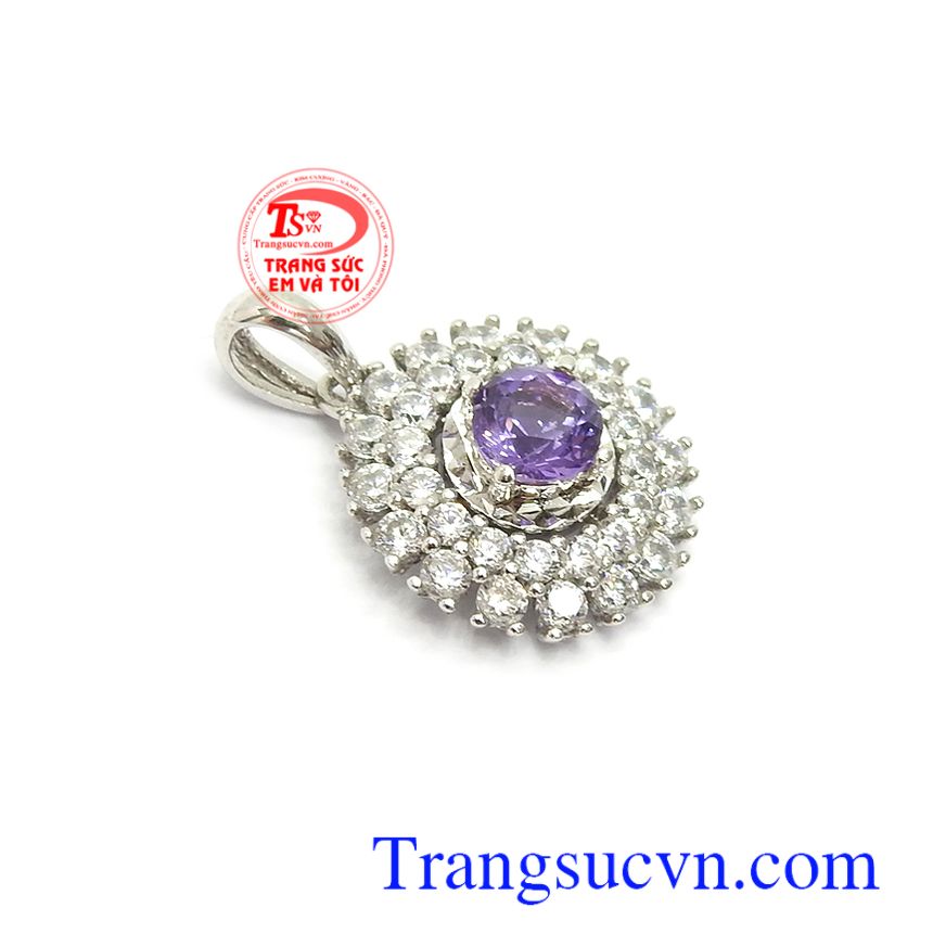 Mặt dây thạch anh tím cát khí, mặt dây thạch anh, mặt dây chuyền nữ