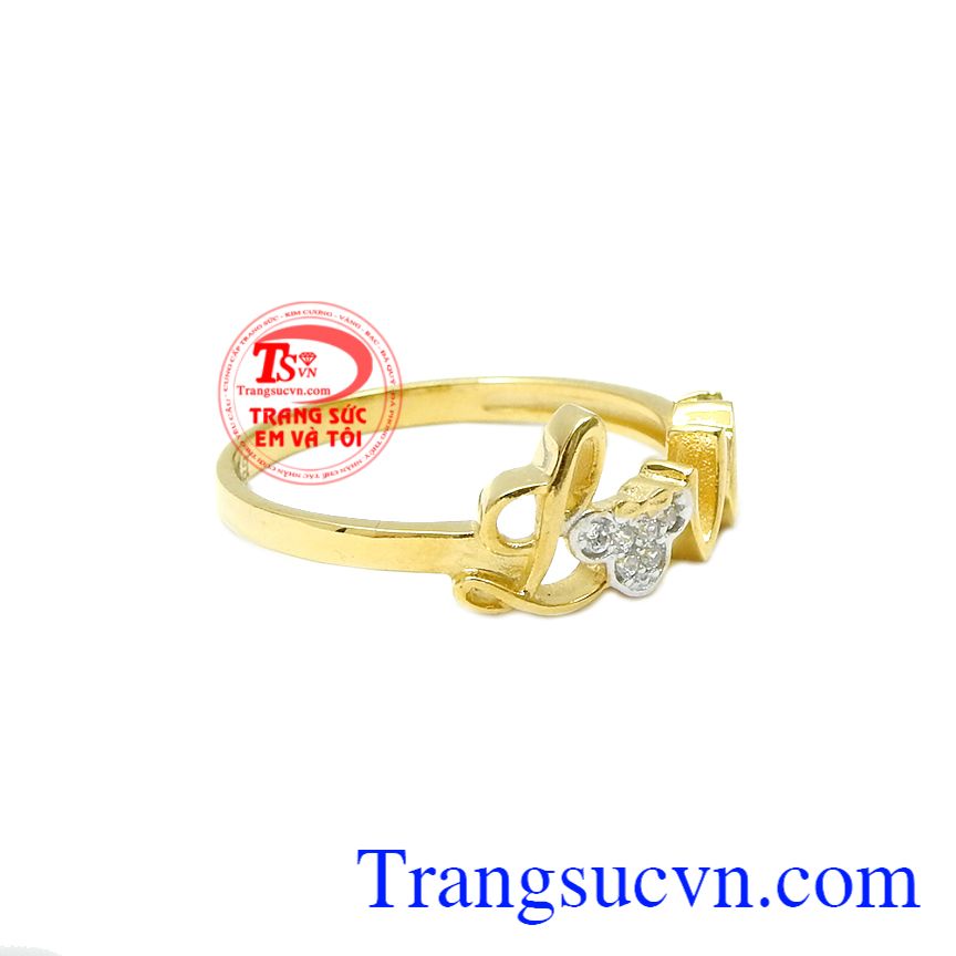 Nhẫn chữ Love đáng yêu, Nhẫn nữ vàng đẹp, Nhẫn nữ thời trang Nhẫn chữ Love đáng yêu, Nhẫn nữ vàng đẹp, Nhẫn nữ thời trang