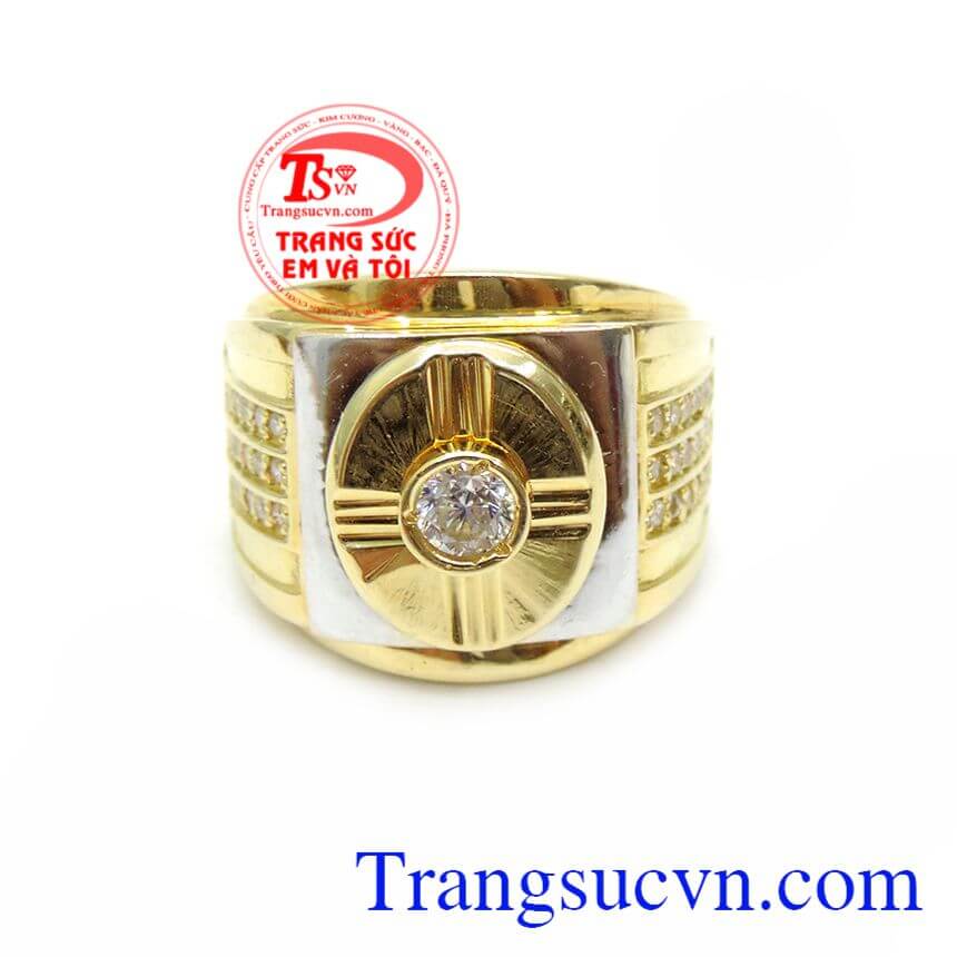 Nhẫn Nam 18K Phong Cách, Nhẫn nam đẹp, Nhẫn nam vàng thời trang cá tính