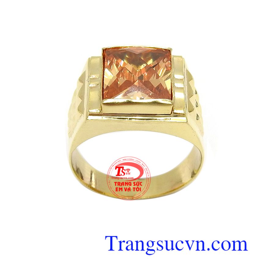 Nhẫn nam đính đá sang trọng, Nhẫn nam vàng, Nhẫn nam giá rẻ