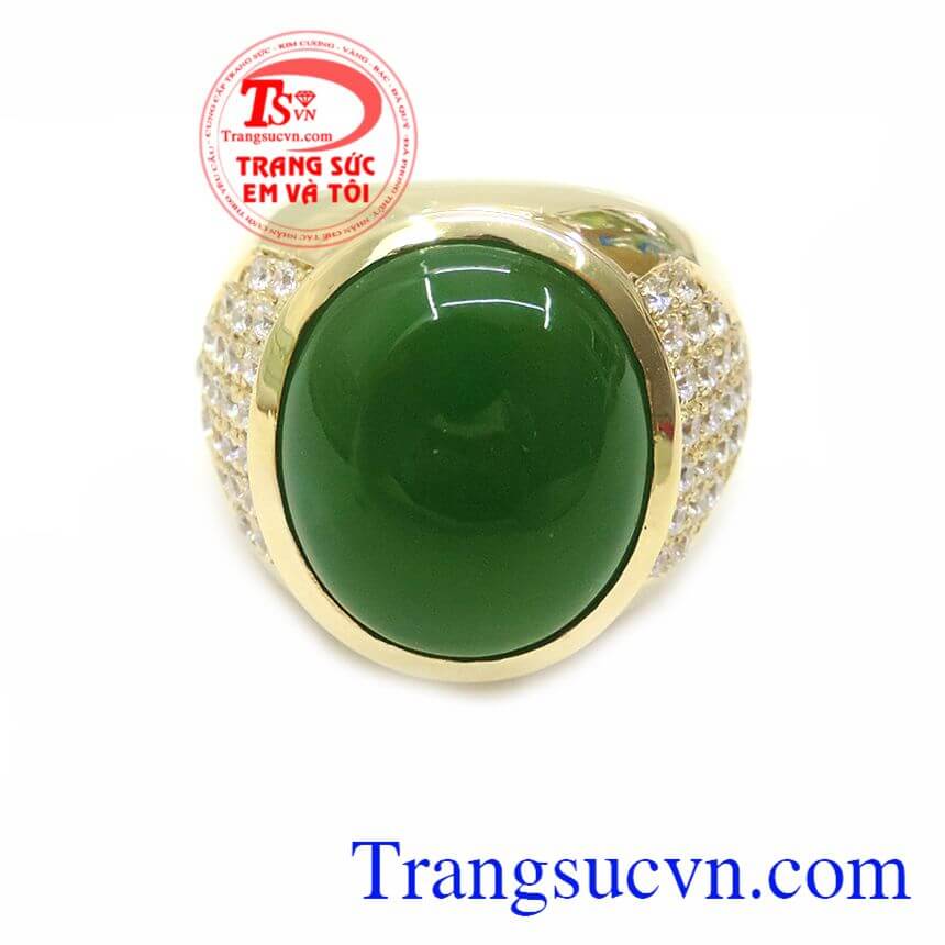 Nhẫn Nam Ngọc Nephrite Thiên Nhiên, Nhẫn nam đẹp, nhẫn nam ngọc bích đẹp Nhẫn Nam Ngọc Nephrite Thiên Nhiên, Nhẫn nam đẹp, nhẫn nam ngọc bích đẹp