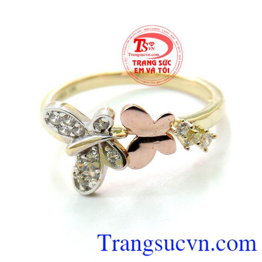 Nhẫn Nữ Cánh Bướm Dễ Thương, nhẫn nữ vàng, nhẫn nữ Hàn Quốc đẹp xinh Nhẫn Nữ Cánh Bướm Dễ Thương, nhẫn nữ vàng, nhẫn nữ Hàn Quốc đẹp xinh
