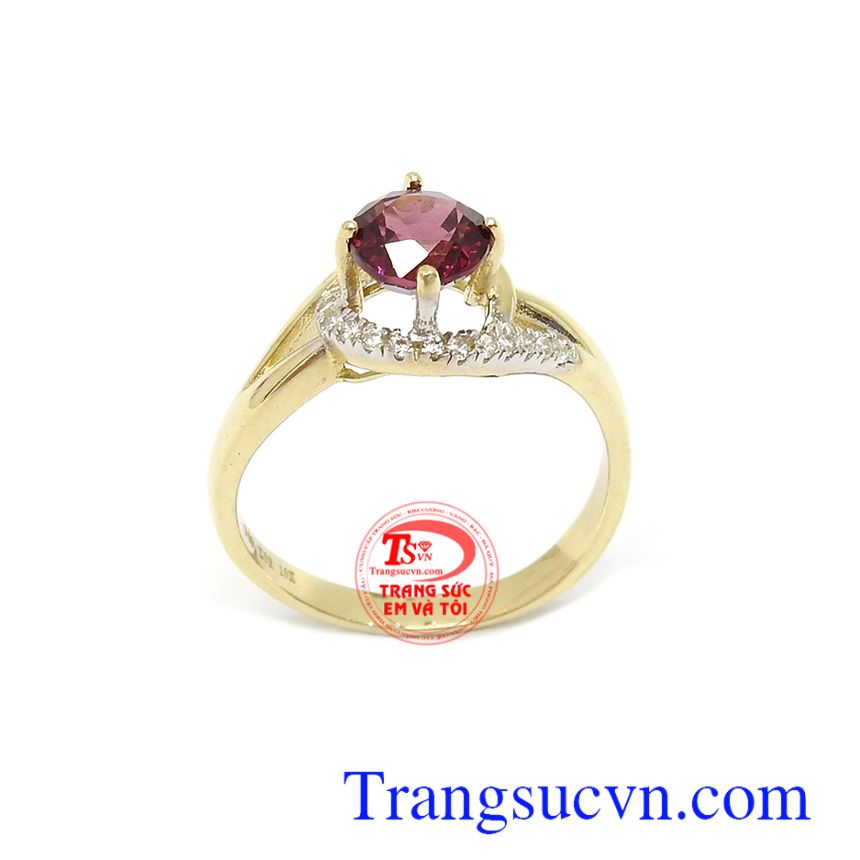 Nhẫn nữ Granat an nhiên, nhẫn nữ vàng tây, nhẫn nữ vàng