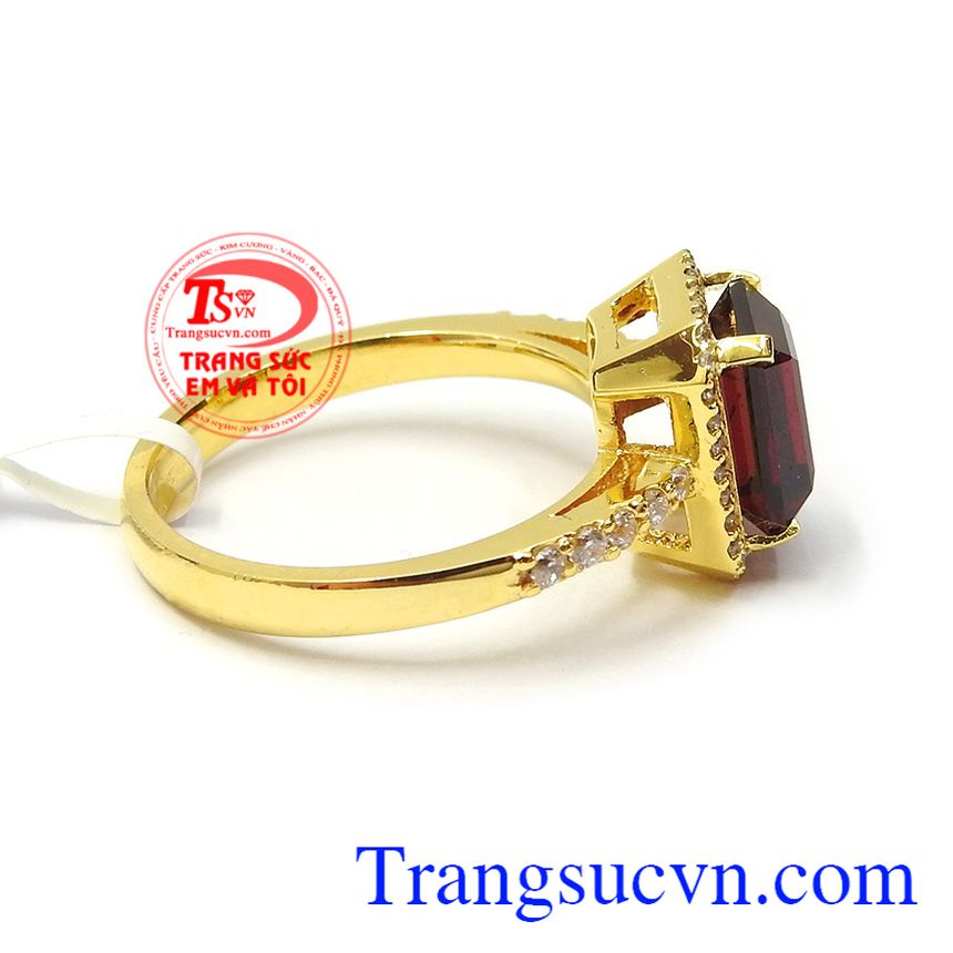 Nhẫn nữ granat danh vọng, Nhẫn nữ vàng tây, nhẫn nữ đá quý Nhẫn nữ granat danh vọng, Nhẫn nữ vàng tây, nhẫn nữ đá quý