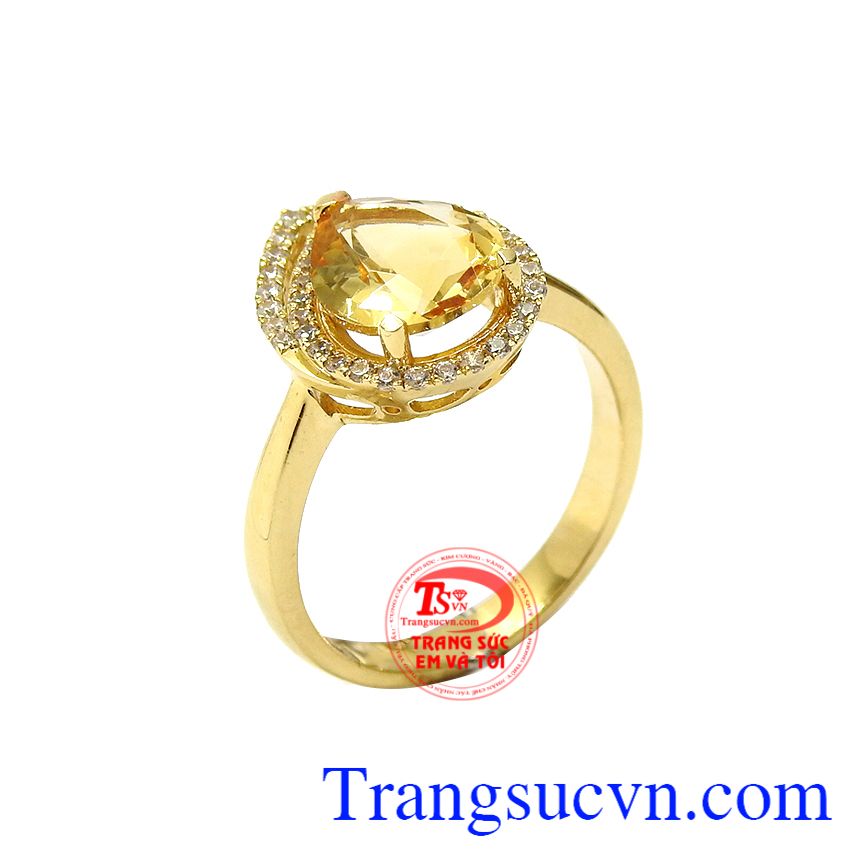 Nhẫn nữ thạch anh vàng thịnh vượng, Nhẫn nữ vàng tây, Nhẫn nữ thời trang