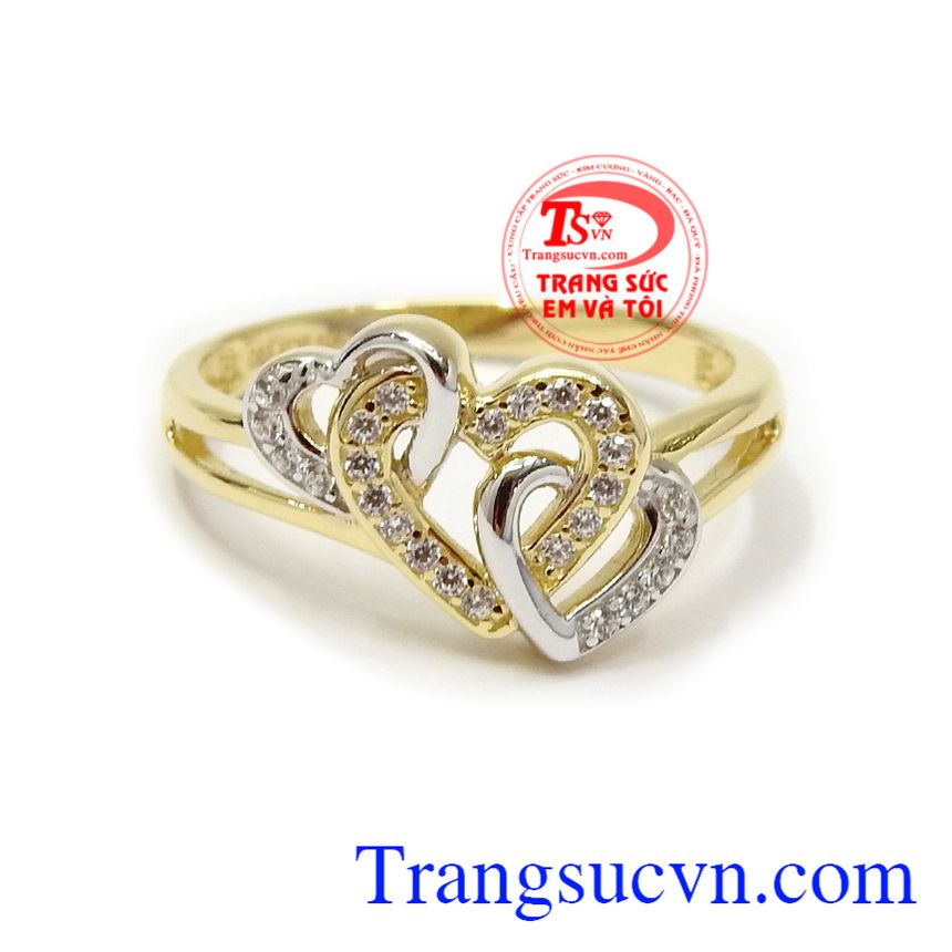 Nhẫn nữ vàng dịu dàng, Nhẫn nữ vàng tây, nhẫn nữ phong cách 10k Nhẫn nữ vàng dịu dàng, Nhẫn nữ vàng tây, nhẫn nữ phong cách 10k