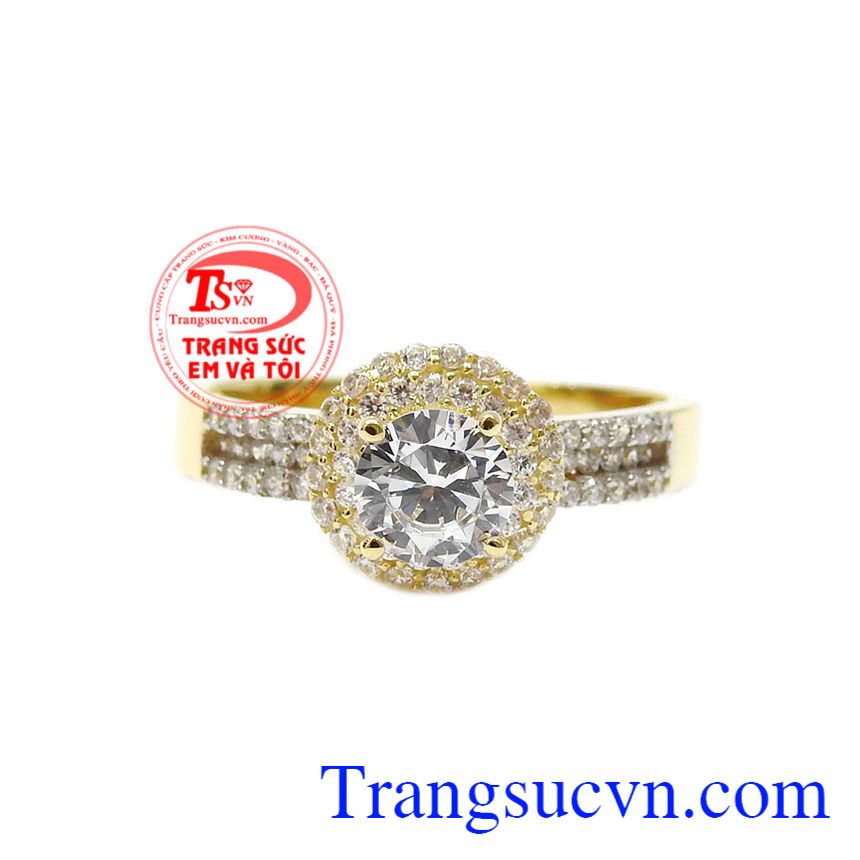 Nhẫn nữ vàng màu sang trọng, nhẫn nữ vàng 18k Nhẫn nữ vàng màu sang trọng, nhẫn nữ vàng 18k
