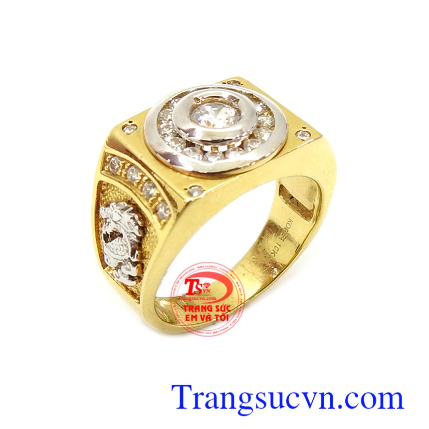 Nhẫn rồng nam kết đá, nhẫn nam đẹp, nhẫn nam giá rẻ