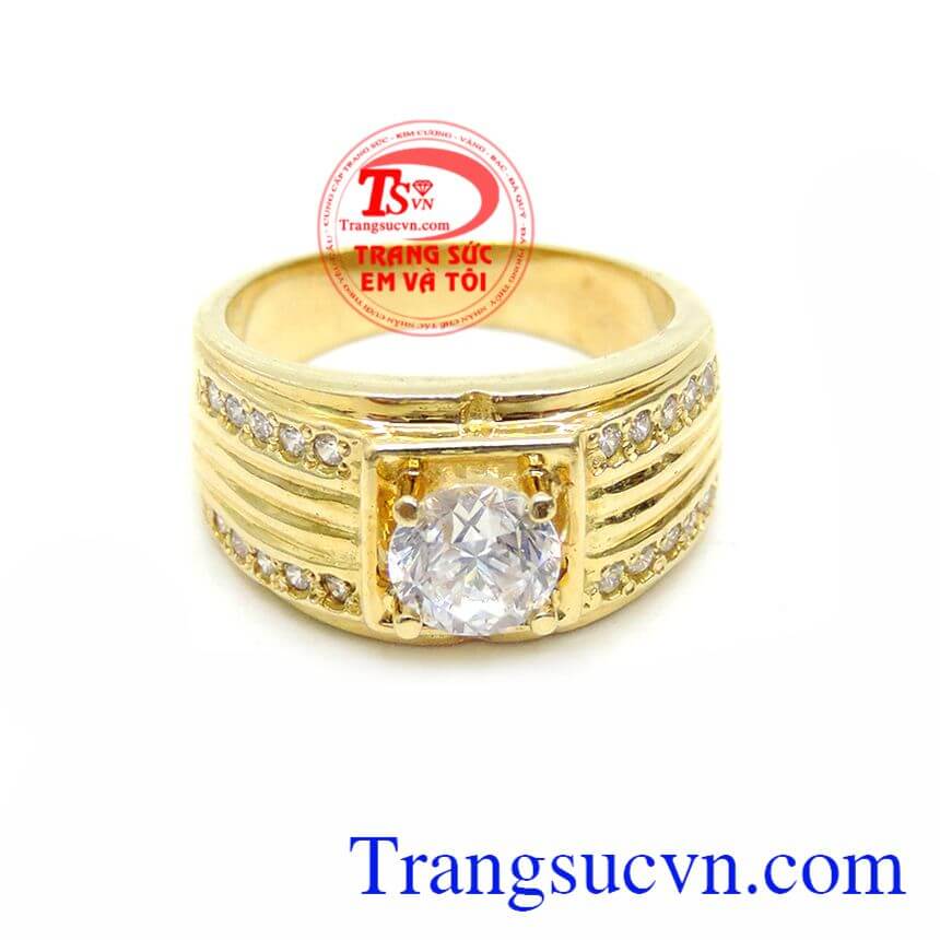 Nhẫn Vàng 18K Nam Tính, Nhẫn nam vàng tây, nhẫn nam sang trọng Nhẫn Vàng 18K Nam Tính, Nhẫn nam vàng tây, nhẫn nam sang trọng