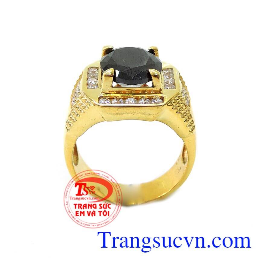 Nhẫn vàng nam đá may mắn, Nhẫn nam đá quý, nhẫn nam thời trang Nhẫn vàng nam đá may mắn, Nhẫn nam đá quý, nhẫn nam thời trang