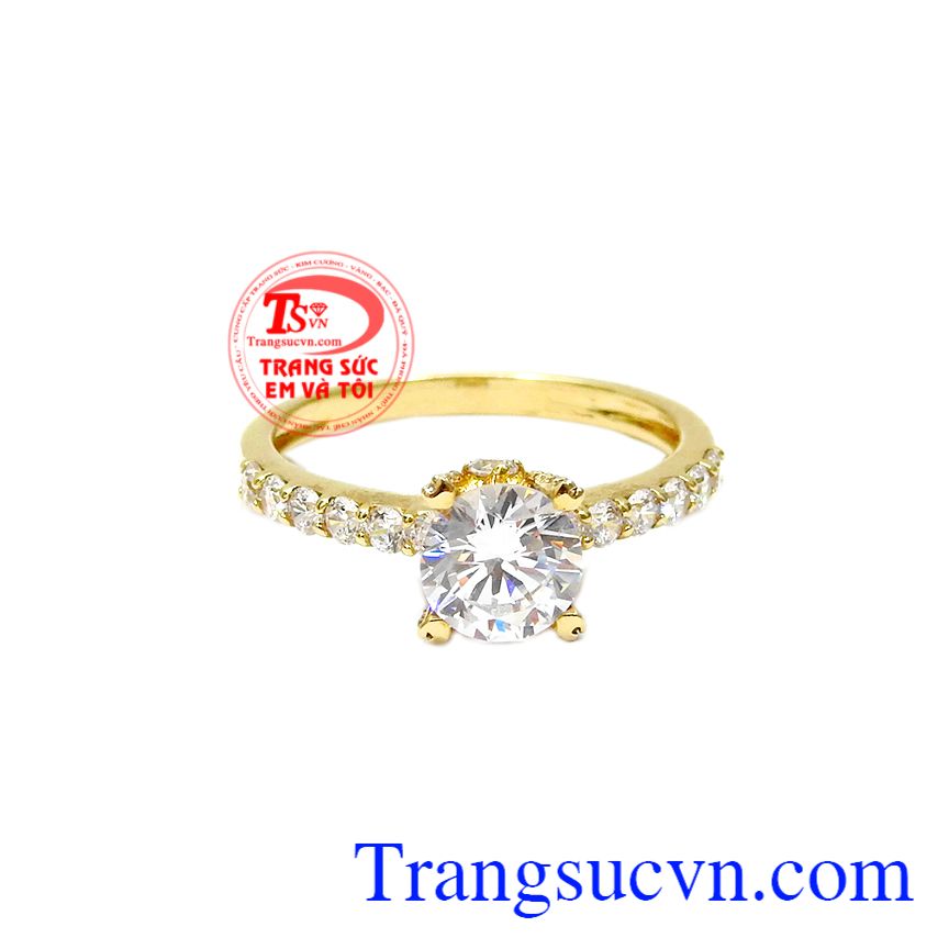 Nhẫn vàng trang nhã, Nhẫn vàng tây đẹp, nhẫn nữ sang trọng