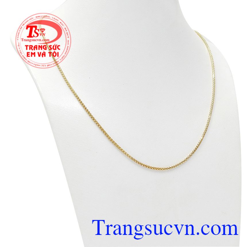 Vàng Ý 75k dây chuyền, dây vàng 18k nữ Ý